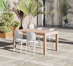 Saldano 5-Piece Teak Rectangular Dining Table Set