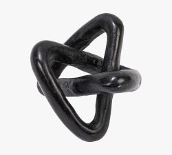 Variegated Marble Link Knot Decorative Object