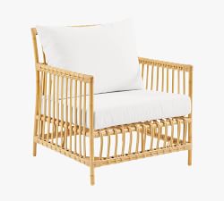 Caroline Alu-Rattan Outdoor Lounge Chair