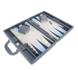Channing Vegan Leather Backgammon Game