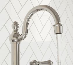 Essa Metal Lever Handle Bathroom Sink Faucet