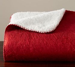 Mohair Sherpa Back Throw