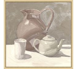 Neutral Vessels Framed Canvas