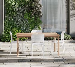 Reyes 5-Piece Teak Rectangular Dining Table Set