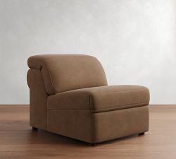 Build Your Own Ultra Lounge Roll Arm Leather Sectional