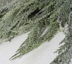 Faux Frosted Mantel Swag