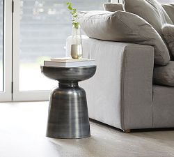 Mak Round Metal Accent Table (15")
