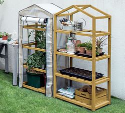 Wooden Greenhouse with Cover