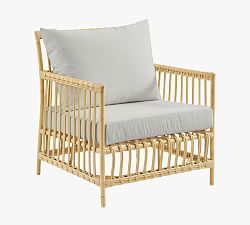 Caroline Alu-Rattan Outdoor Lounge Chair