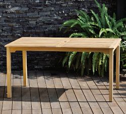 Reyes 5-Piece Teak Rectangular Dining Table Set