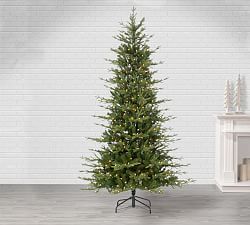 Lit Faux Natural Cut Woodland Pine Tree