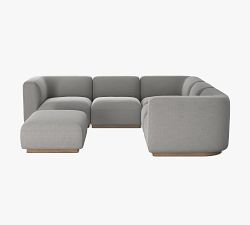 Mila 5-Piece L-Shaped Sectional with Ottoman