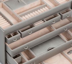 Legacy Vegan Leather Jewelry Armoire