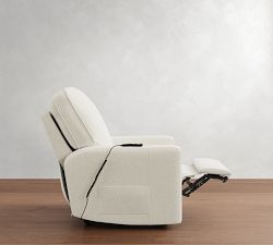 PB Comfort Square Arm Power Lift Recliner with Massage &amp; Heat