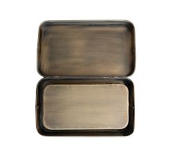 Metal Storage Boxes with Lids, Set of 2