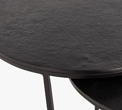 Piper Round Metal Nesting Tables