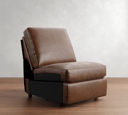 Build Your Own Turner Roll Arm Leather Power Reclining Sectional