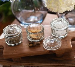 Bistro Glass Salt, Sugar, and Spice Cellar, Set of 3