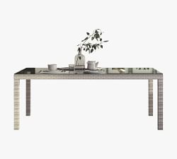 Elba 9-Piece Rectangular Dining Table with Dalhousie Dining Armchair Set