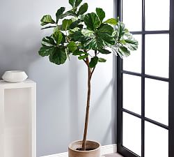 Faux Potted Fiddle Leaf Fig Tree