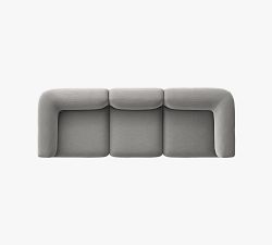 Mila Square Arm 3-Piece Modular Sofa