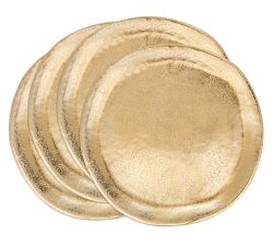 Aluminum Charger Plate, Set of 4