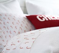 Candy Cane Cotton Sheet Set