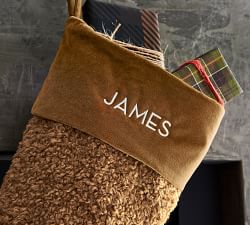 Cozy Teddy Faux Fur  Stockings