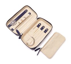 Ella Vegan Leather Travel Jewelry Case - Medium