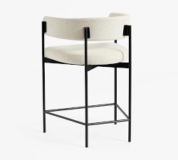 Maison Barrel Back Upholstered Counter Stool