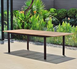 Santa Ana 7-Piece Rectangular Dining Table with Newark Dining Armchair Set