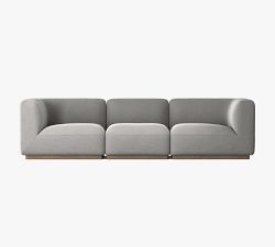 Mila Square Arm 3-Piece Modular Sofa