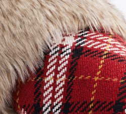 Faux Fur Plaid Stockings