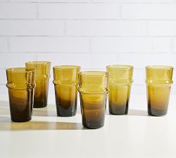 Moroccan Stackable Recycled Tumblers - Set of 6