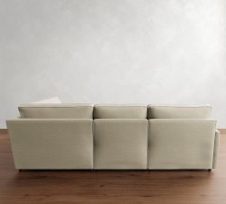 Pearce Square Arm Reversible Reclining 4-Piece Wedge Sectional (125&quot;)
