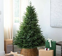 Faux Lit Color-Changing Colorado Blue Spruce Tree