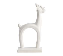 White Ceramic Reindeer