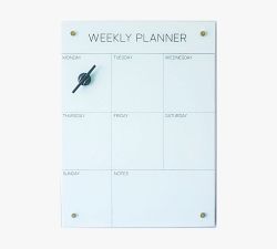 Glass Weekly Planner Dry Erase Board