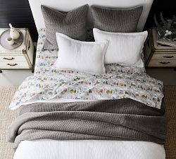 Winter Village Organic Flannel Sheet Set