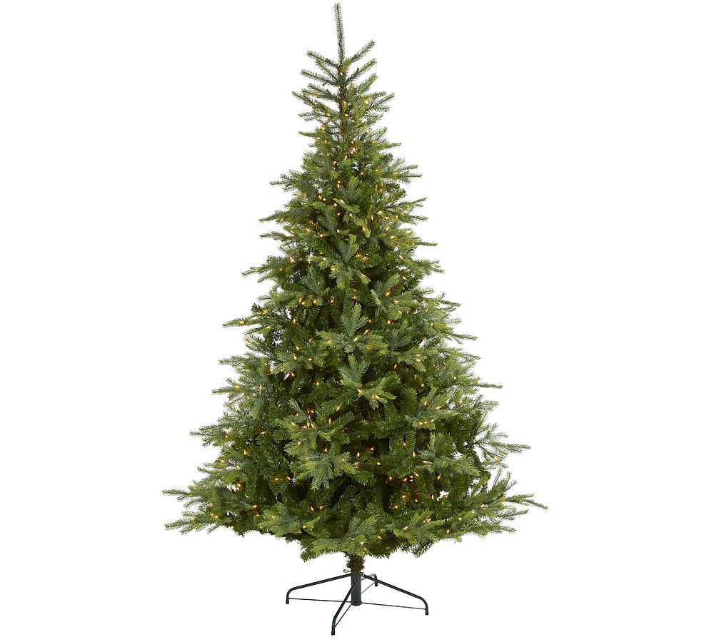 Lit North Carolina Spruce Faux Christmas Tree - 8 Ft.