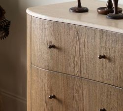 Chandon 6-Drawer Marble Dresser (65")