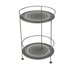 Fermob Metal Round Guinguette Outdoor Side Table (16&quot;)