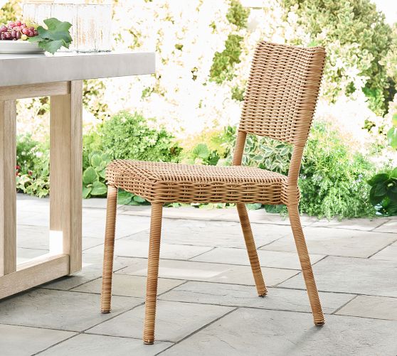 Huntington Wicker Stacking Outdoor Dining Chair