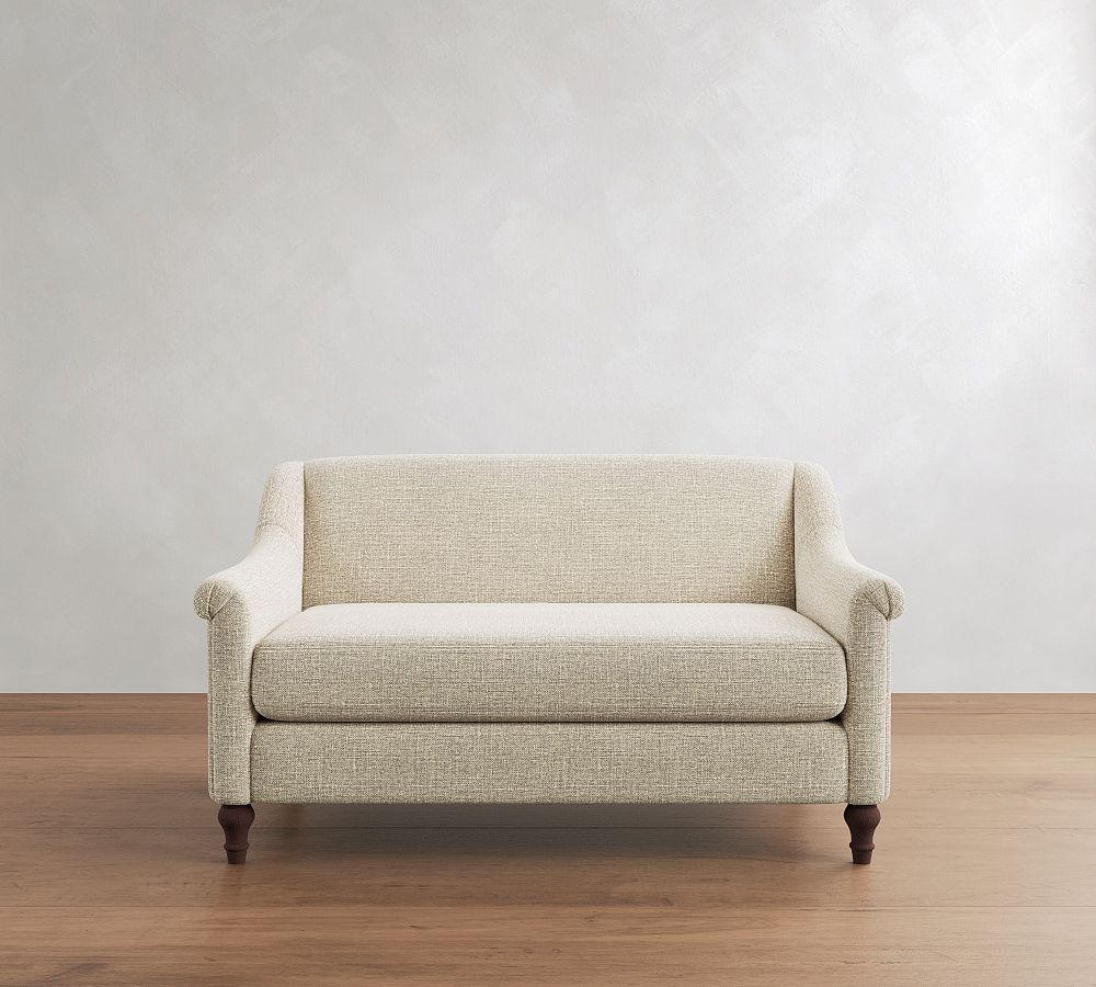 Josie Sofa (58"–82") - Polyester Wrapped Cushions, Basketweave Slub Oatmeal