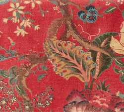 Dahlia Floral Cotton/Linen Table Runner