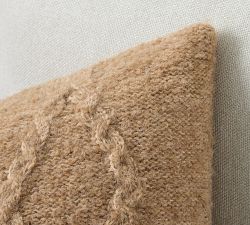 Diamond Cable Knit Pillow