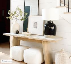 Miller Ceramic Table Lamp, Black (25"-32")