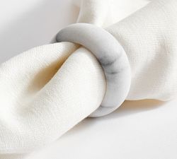 Providence Marble Napkin Rings - Set of 4