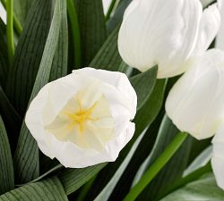 Faux Composed Tulips In Basket