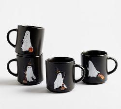 Scary Squad Stoneware Mug - Mixed Set of 4